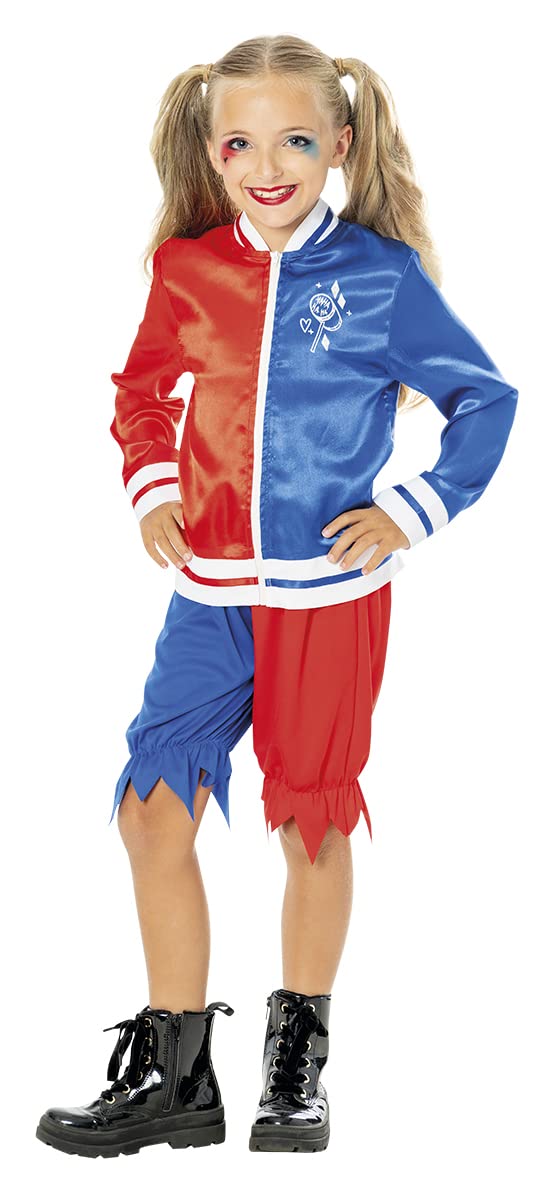 Rubies 301707-S Harley Quinn Col Costume, multicoloured, 7-8 aÃ±os