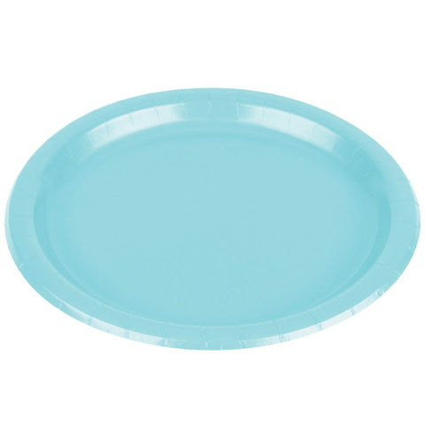 Robin's Egg Blue Round Paper Plates - 8.5" (Pack Of 20) - Perfect For Parties, Celebrations & Picnics