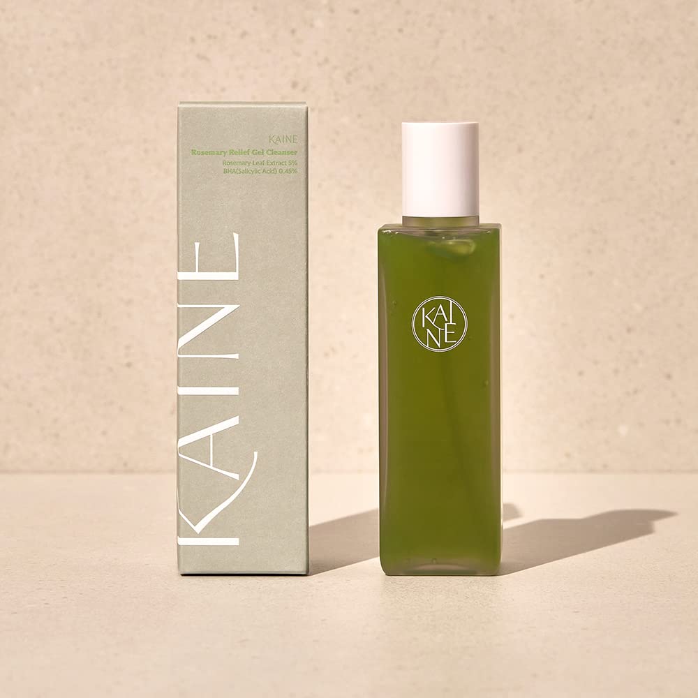 KAINE Rosemary Relief Gel Cleanser (150ml 5.07fl oz) Deep Cleansing, Exfoliation, Acne Treatment, Soothing