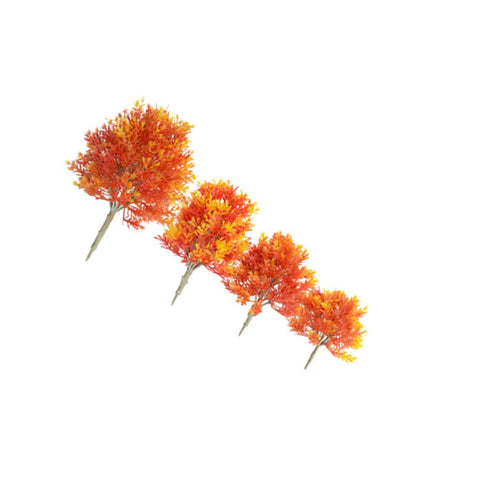 Milisten 4pcs Model Trees Maple Tree Miniature Train Railways Architecture Tree Railroad Trees for DIY Craft Scenery Landscape