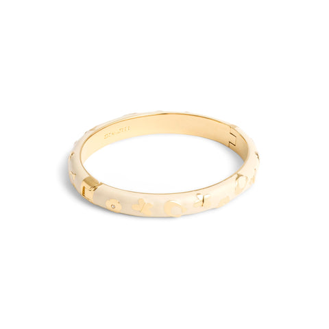 COACH Signature Daisy Enamel Bangle Bracelet