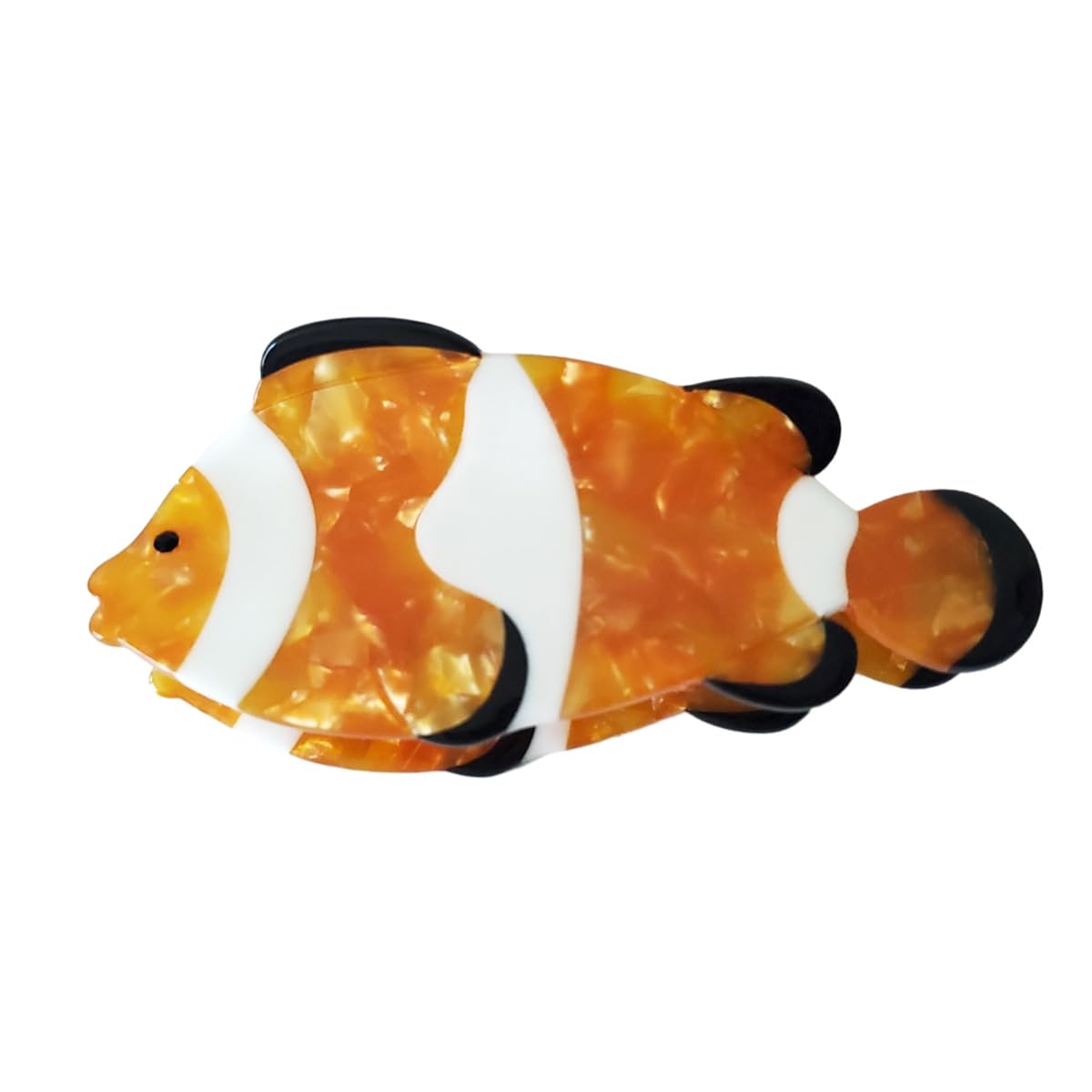 Clownfish Hair Clips,Cellulose Acetate Hair Clips,Small Claw Clips for Girl,Hair Accessories