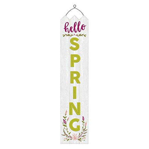 "Hello Spring", Deluxe Vertical Hanging Decoration, 1ct