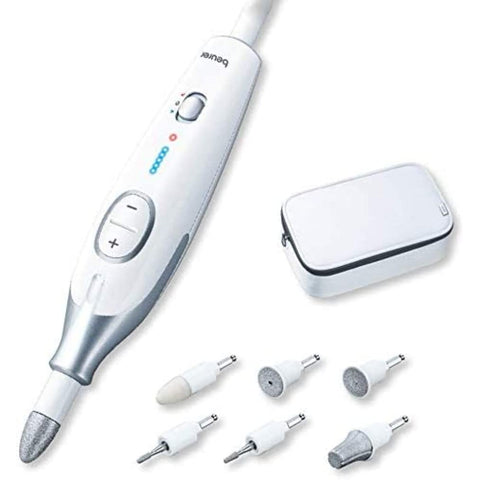 Beurer MP 42 manicure/pedicure set, for well-groomed hands and feet, 7 high-quality attachments