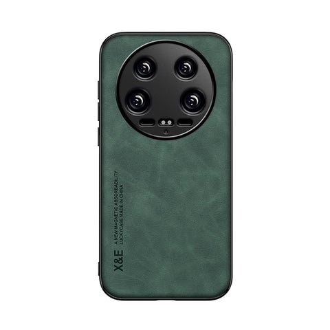 Kepuch Silklike Case for Xiaomi 14 Ultra - Cover Bumper Built-in Metal Plate for Xiaomi 14 Ultra - Green