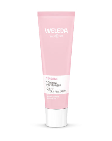 Weleda Sensitive Care Facial Cream, Organic Face Cream w. Natural Almond Extract, Gentle & Soothing Face Moisturiser, Paraben Free, Fragrance Free Face Cream for Women & Men by Weleda Skin Care - 30ml