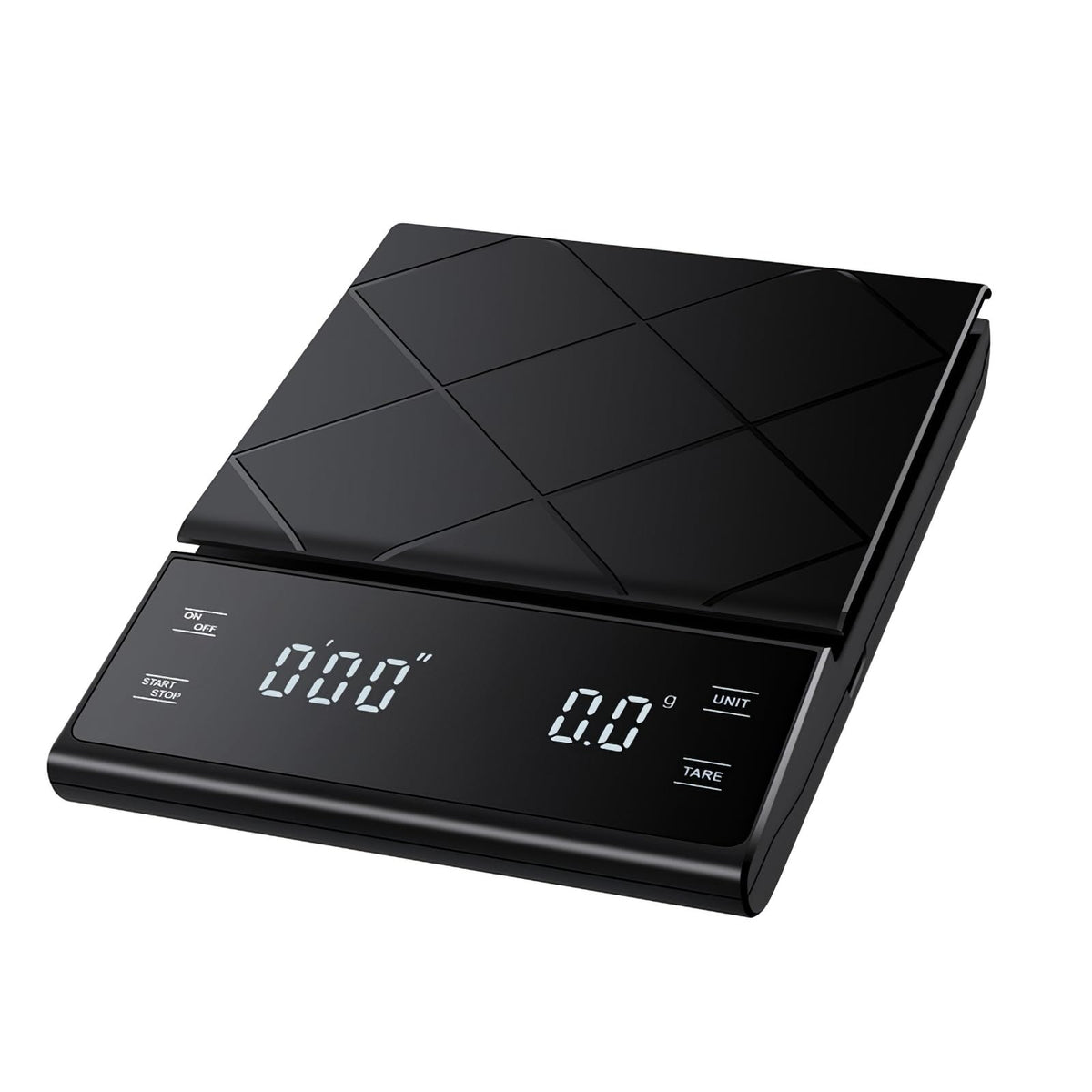 Coffee Scale, Espresso Scale, Kitchen Scale with Timer, 3kg/0.1g Digital Coffee Scale, High Precision Pour Over Drip Espresso Scale with Back-Lit LCD Display, Touch Button for Kitchen