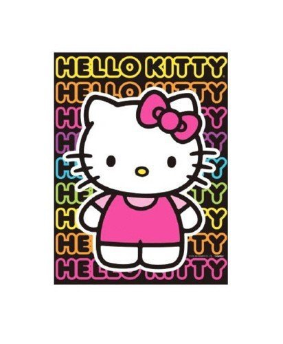 Hello Kitty 'Neon Tween' Paper Tablecover (1ct) ,Multi-colored, one size