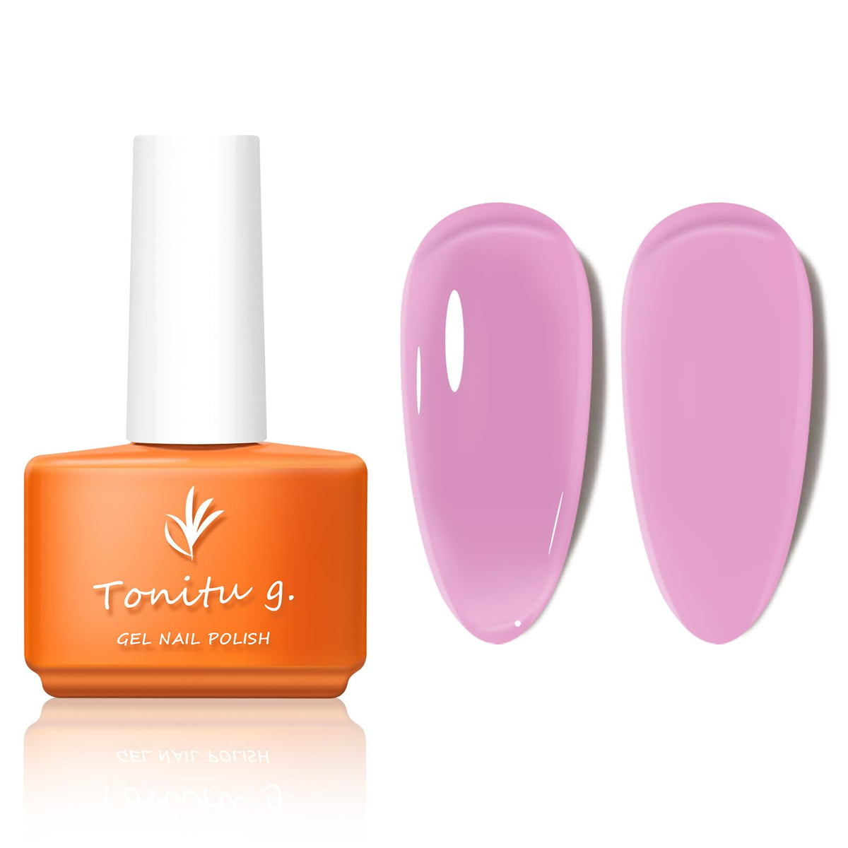 TONITU G · 7ml 30 Colors Jelly Gel Nail Polish 1 pcs, Nude Sheer Pink Milky Transparent Semi permanent Gel Nail Art, UV/LED Soak Off for Salon Manicure and Nail Art DIY at Home, for Gift (SC008)