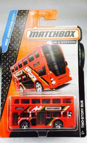 2014 Matchbox MBX Adventure City (6/120) - Two-Story Bus