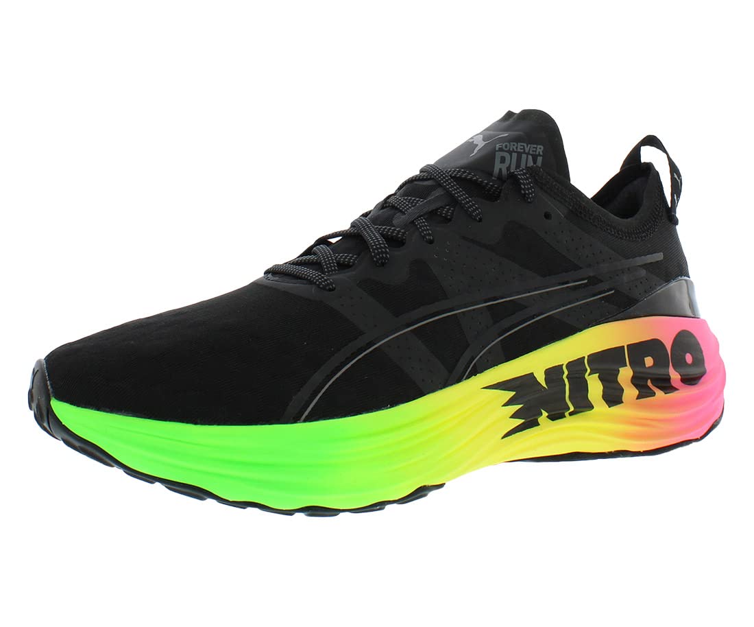 PUMA Foreverrun Nitro Futrograde Puma Black/Green Gecko 9.5 D (M)