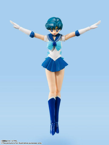 TAMASHII NATIONS - Pretty Guardian Sailor Moon - Sailor Mercury -Animation Color Edition-, Bandai Spirits S.H.Figuarts Action Figure