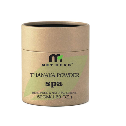 metherb Thanaka Powder Permanent hair Removal,anti-acne, anti- aging 100g (50g)