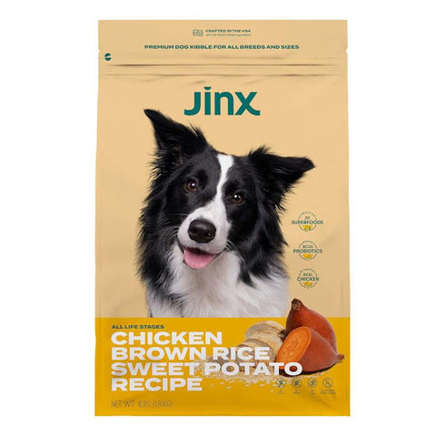 Jinx Chicken, Brown Rice, Sweet Potato & ALS Kibble Dry Dog Food, 4 lbs.