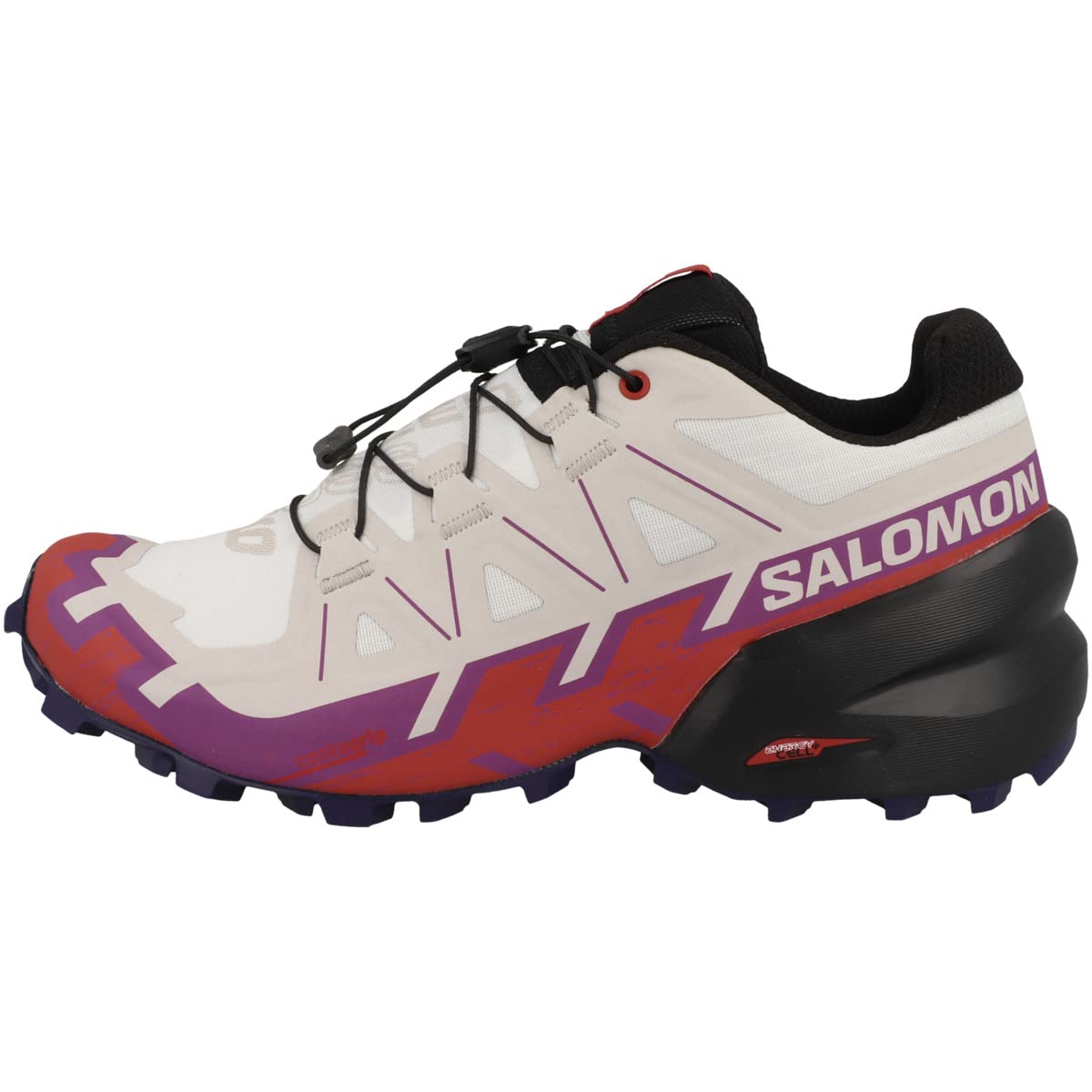 Salomon Speedcross 6 White/Sparkling Grape/Fiery Red 8.5 B (M)