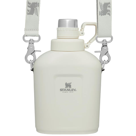 STANLEY Legendary Classic Canteen Water Bottle - 1.1 QT - Stainless Steel Canteen with Strap and Leakproof Lid - Dishwasher Safe and BPA-Free