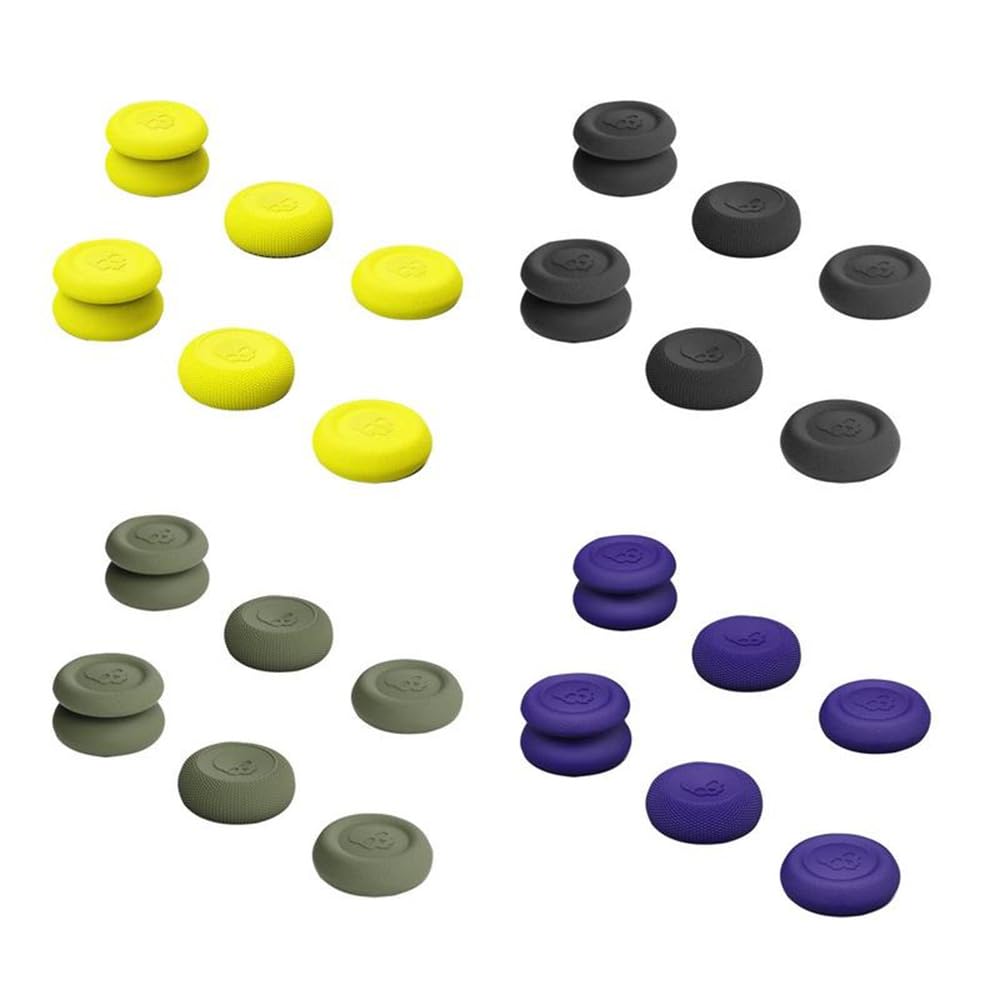 3 Pairs Thumb Cover for Ally for Steam Deck Joystick Skid proof Thumb Stick Grip Caps Silicone Protector Cover Soft Game Console Joystick Thumb Grip (black)