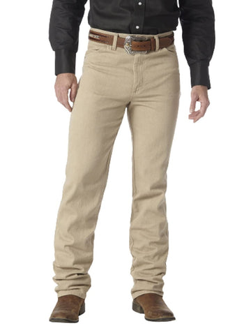 Wrangler Men's Cowboy Cut Slim Fit Jean, Prewashed Tan, 30W x 30L
