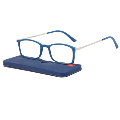 KoKoBin Ultra-thin anti-blue reading glasses, anti-glare glasses (Blue, 1.50)