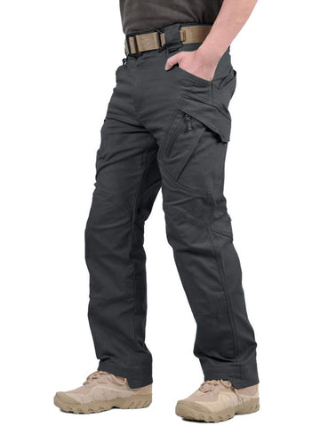 MAGCOMSEN Mens Cargo Combat Work Trousers Army Outdoor Training Shooting Cargo Trousers Workwear Gray 32