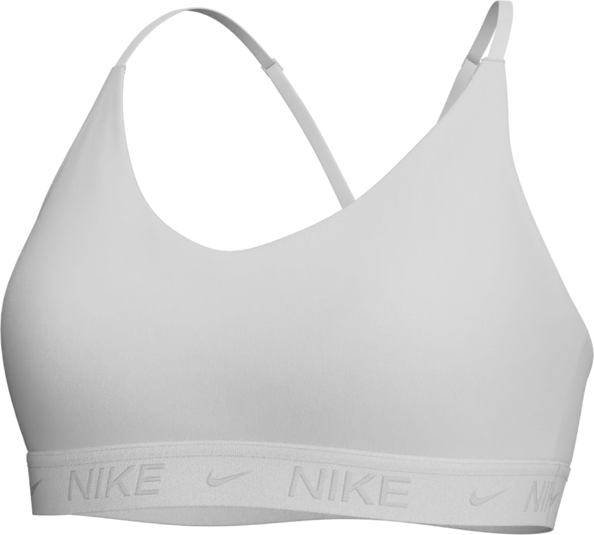 Nike Women's Df Indy Light Support Sports Bra, White/Stone Mauve, XS