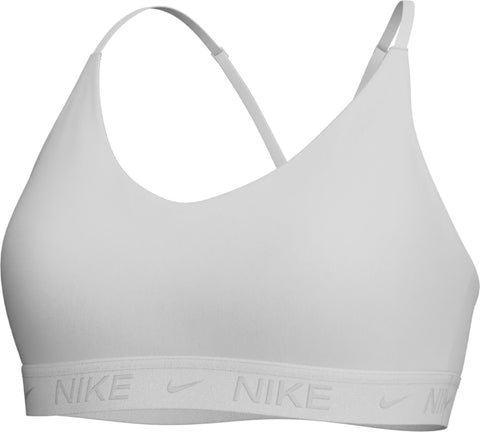Nike Women's Df Indy Light Support Sports Bra, White/Stone Mauve, XS