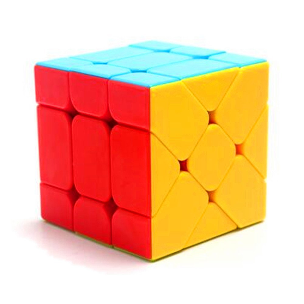 CuberSpeed Fisher Cube stickerless Bright Magic Cube Color Fisher Cube v2 Yileng 3x3x3 Speed Cube Puzzle