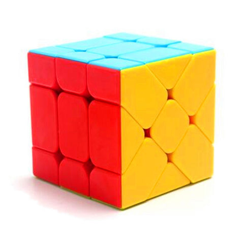 CuberSpeed Fisher Cube stickerless Bright Magic Cube Color Fisher Cube v2 Yileng 3x3x3 Speed Cube Puzzle