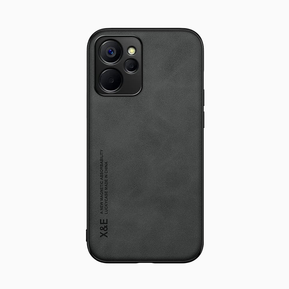 Kepuch Silklike Case for Oppo Realme 10 5G/Realme 9i - Cover Bumper Built-in Metal Plate for Oppo Realme 10 5G/Realme 9i - Black