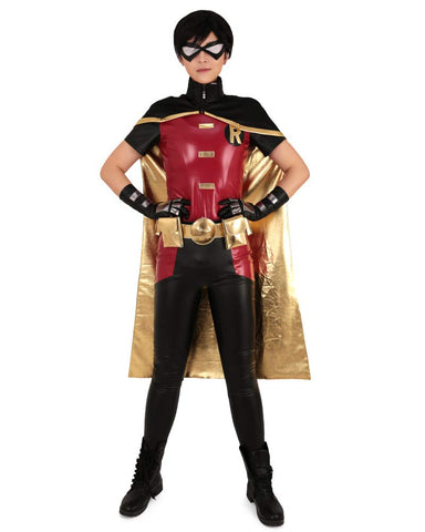 miccostumes Men's Grand Theft Red and Black Cosplay Costume Cloak (M)