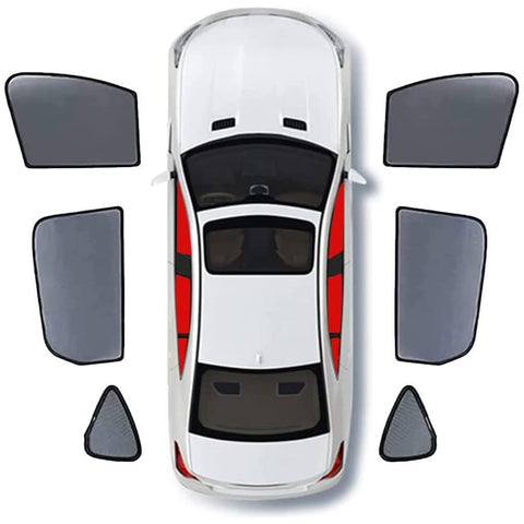 Car Side Window Sunshades, for Kia Grand Carol II 2007-2011 Privacy Protection Block UV Rays Breathable Visor Blinds Covers, Auto Accessories,E