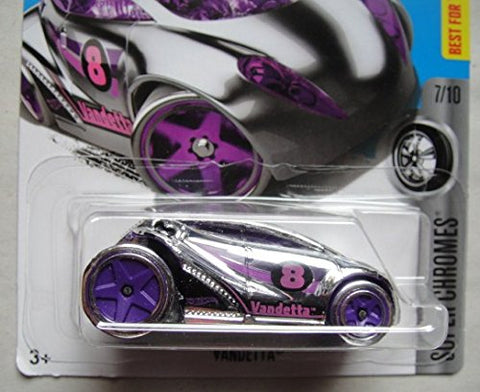 Hot Wheels Super CHROMES 7/10, Silver/Purple VANDETTA 298/365