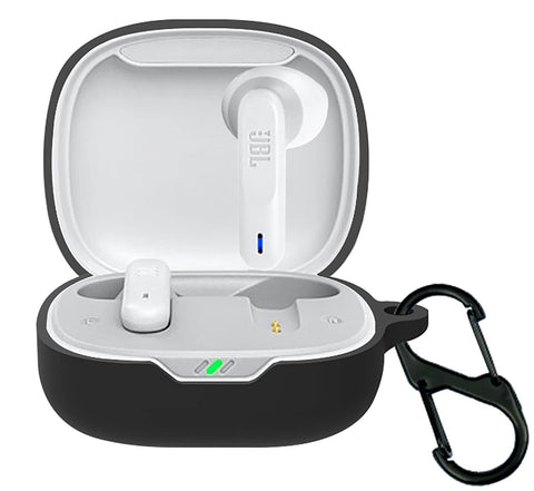 GIOPUEY Cilicone Case Compatible with JBL Wave Flex, Ultra-thin soft Cover, Slim-Fit,Anti-Fall,Not Easy to Dirty - Black