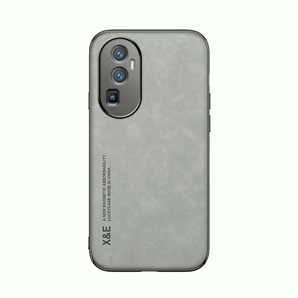 Kepuch Silklike Case for Oppo Reno 10 Pro+ - Cover Bumper Built-in Metal Plate for Oppo Reno 10 Pro+ - Gray
