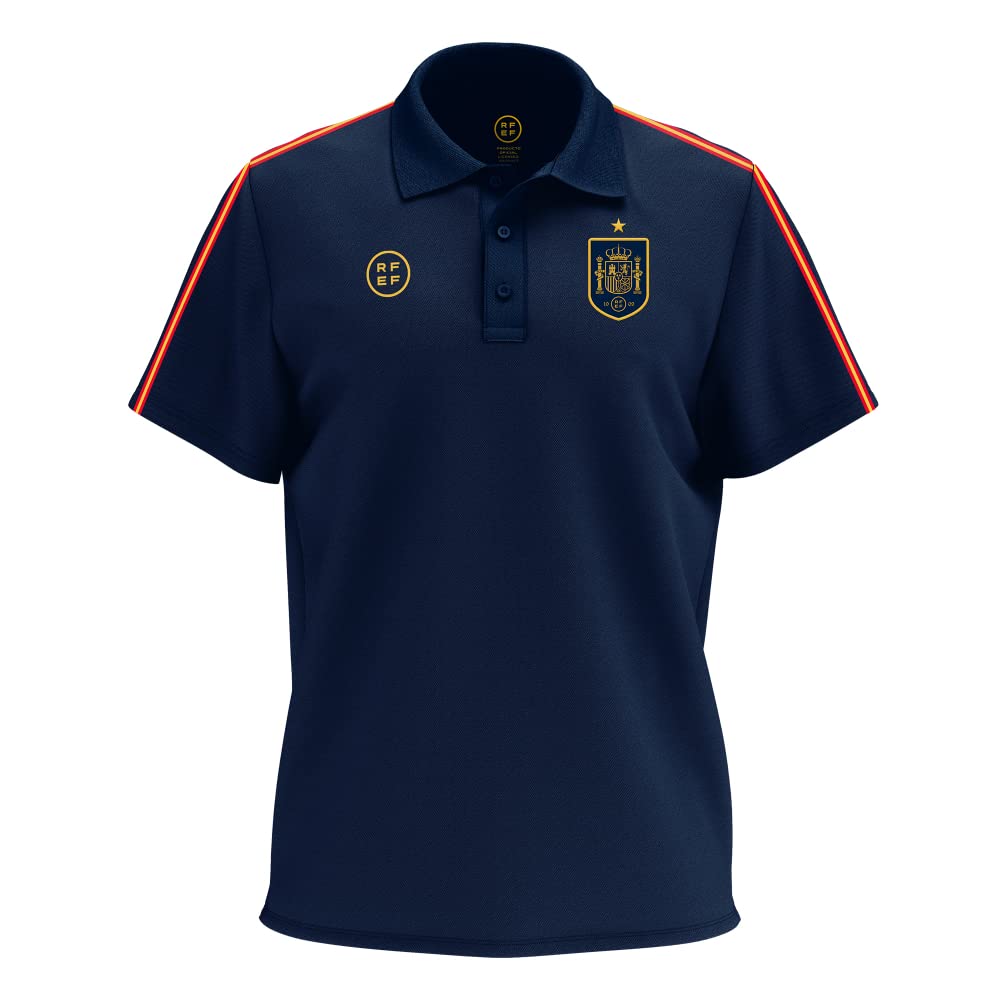 smartketing Polo Replica Spanish National Football Team Shirt, Navy, XL