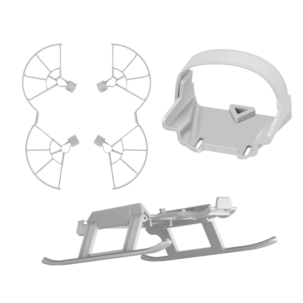 (3-in-1) Mini 3 Pro Propeller Guard + Landing Gear + Propeller Holder Strap for DJI Mini 3 Pro Accessories (NOT for 2022 DJI Mini 3)