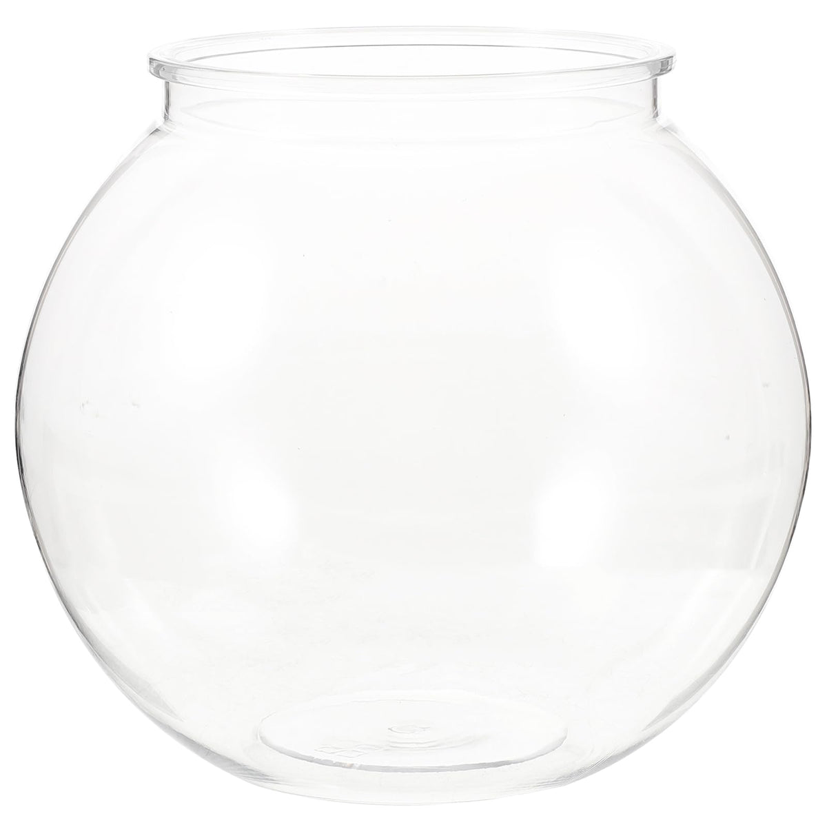ULTECHNOVO Plastic Fish Bowl, Round Aquarium Clear Small Fishbowl Clear Ivy Bowls Plant Holder Desktop Goldfish Bowl Shatterproof for Betta Fish Aquarium Home dÃ©cor (7" x 6.7" x 4")