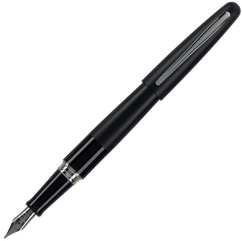 Pilot Metropolitan Collection Fountain Pen, Black Barrel, Classic Design, Medium Nib, Black Ink (91117)
