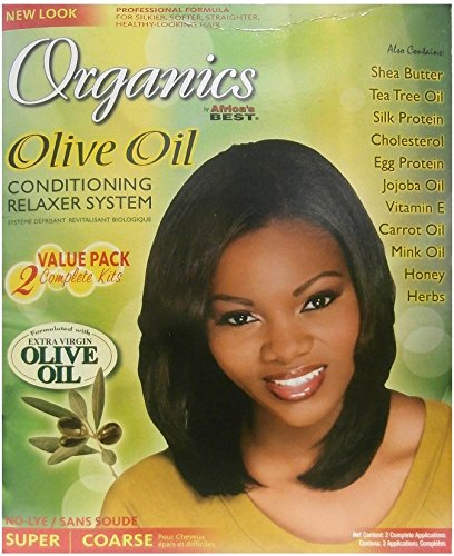 Relaxer/Smoothing Cream Africa's Best Organics Olive Oil 2x Complete Kits Relaxer Super/Coarse