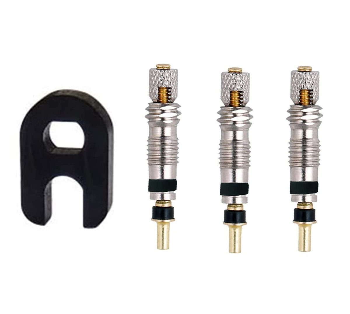 3pcs Bike Valve Replacement Bike Valve Universal Presta Valve Core Valve Core Remover Tool,Cycling Valve Caps Bicycle Valve Adapter Easy to Operation for Road & Mountain Bikes