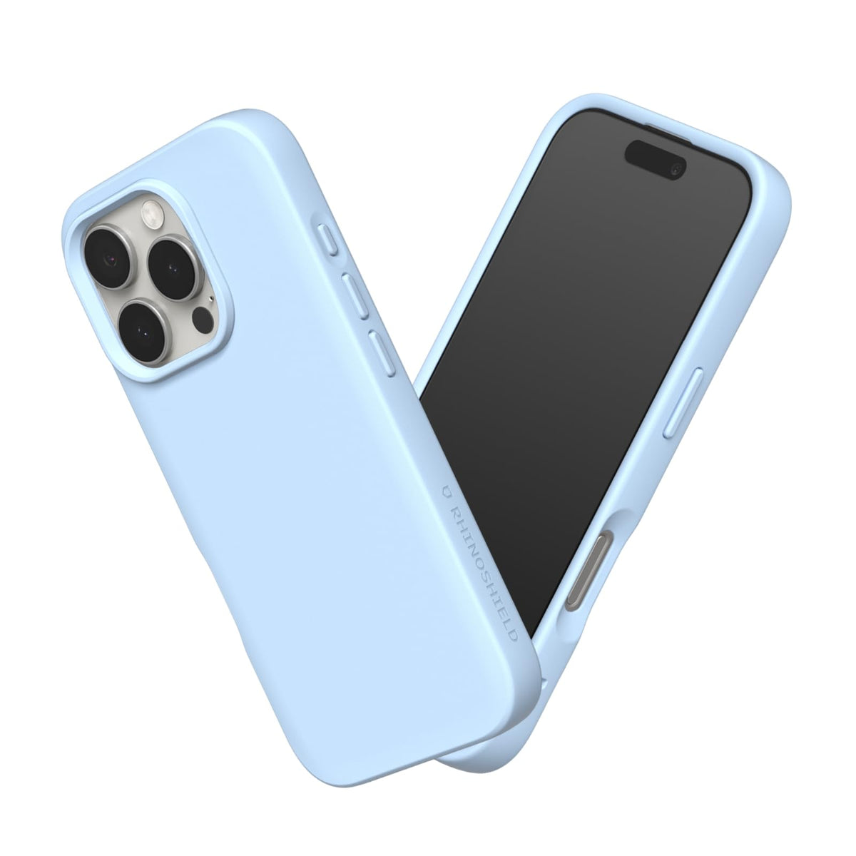 RHINOSHIELD SolidSuit Case Compatible with [iPhone 16 Pro Max] | Shock Absorbent Slim Design Protective Cover with Premium Matte Finish, Camera Control Cutout Design - Glacier Blue