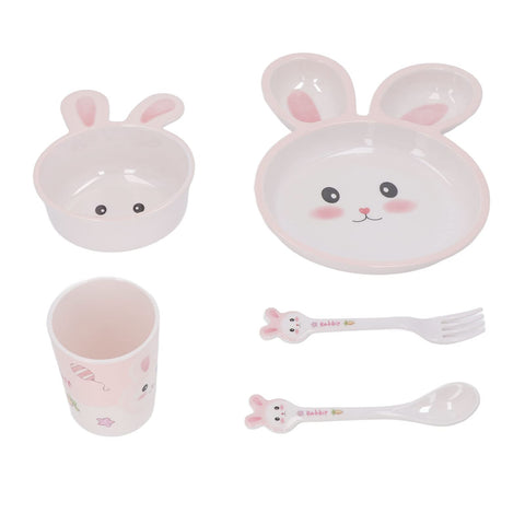 Cute Design Baby Dinner Cutlery Set, Baby Divider Tray Baby Feeding Cutlery,Baby Food Supplement Set