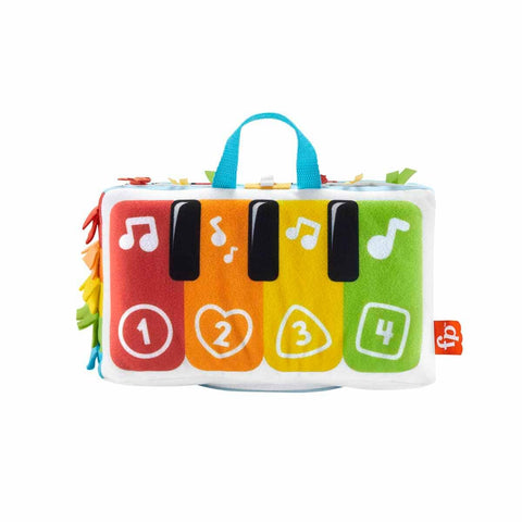 Fisher-Price My Piano Sensory Awakening Musical Toy for Baby Flat Stomach and Back Play with Multicolored Light Keys and Music Baby Toy, HND54
