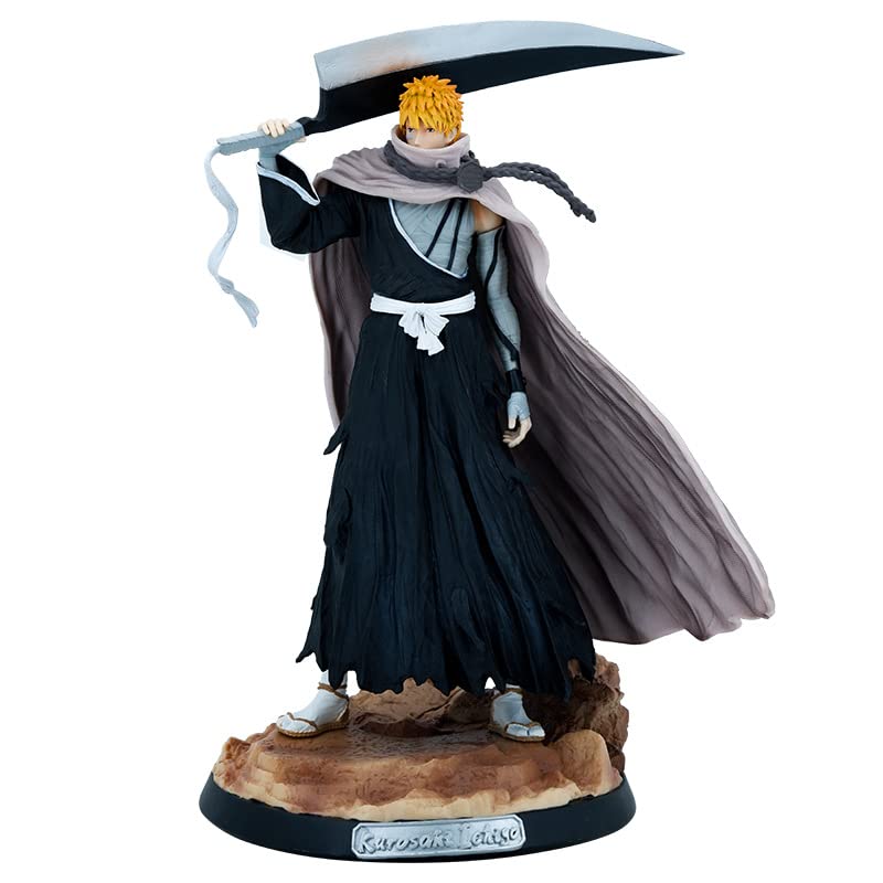 PLUVO Anime Figure - Kurosaki Ichigo - Getsuga Tenshou?Toy Figure PVC Statue - 34cm