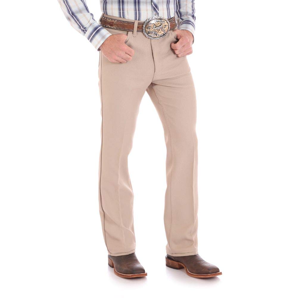Wrangler mens Wrancher Jean dress pants, Dark Beige, 34W x 34L US