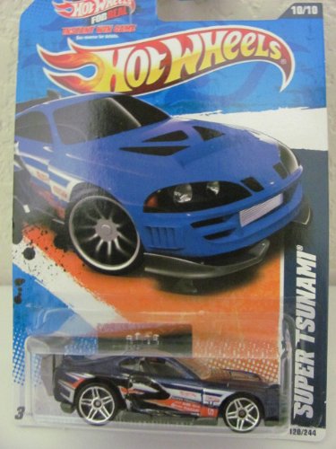 2011 Hot Wheels 120/244 - Nightburnerz 10/10 - Super Tsunami (Blue)