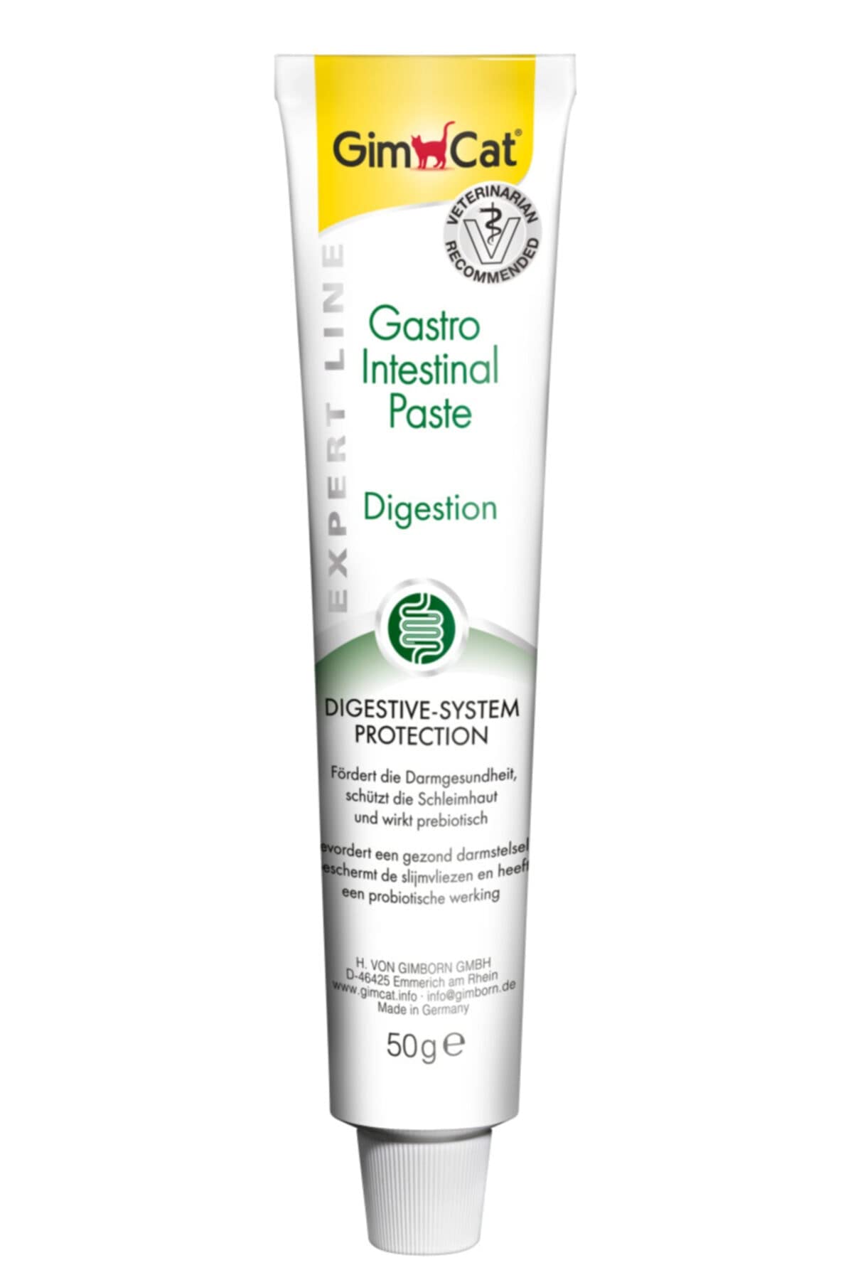 GimCat EXPERT LINE Gastro Intestinal Paste - Functional cat snack that supports digestion and the intestinal flora - 1 tube (1 x 50 g)