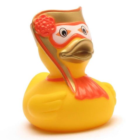 Rubber Duck Venetian Carnival Man in gold | Bath Duck | L: 8 cm