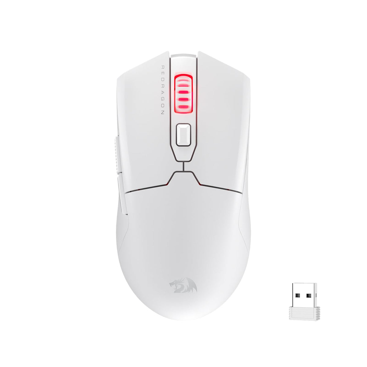 Redragon M995 Wired Gaming Mouse, 26000 DPI Optical Gamer Mouse with 6 Programmable Buttons & 5 Backlit Modes, Software Supports DIY Keybinds, Black