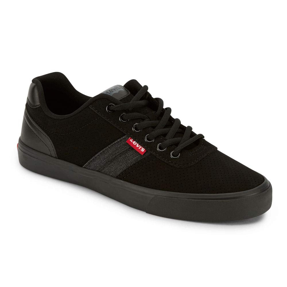 Levi's Mens Miles Perf PU NB Contrast Trim Casual Sneaker Shoe, Black, 9 M